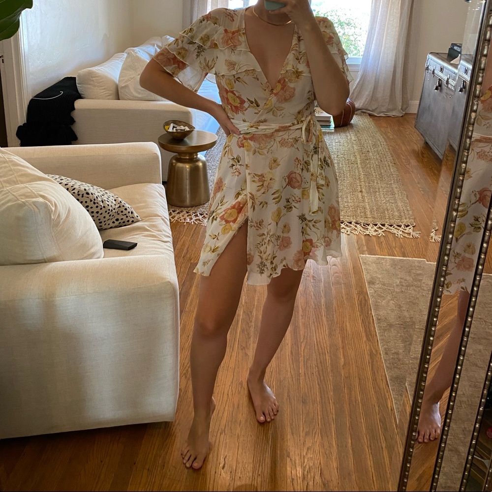 ZARA Floral Print Dress